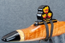 Tulip Wood Native American Flute, Minor, Low E-4, #Q8D